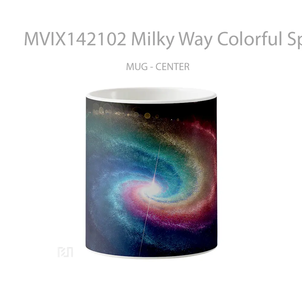 Mug Milky Way Colorful Space Gelas Keramik Unik
