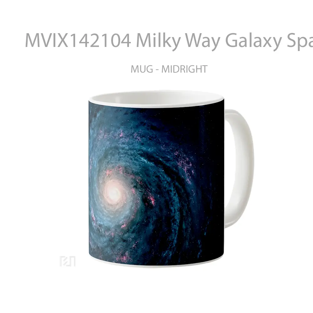 Mug Milky Way Galaxy Space Gelas Keramik Unik - All-side / Desain