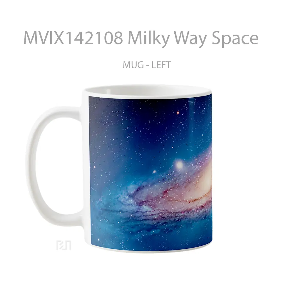 Mug Milky Way Space Gelas Keramik Unik - All-side / Desain