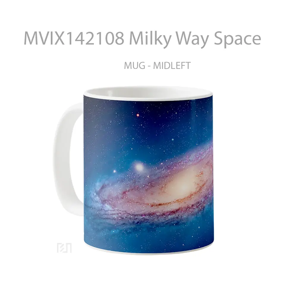 Mug Milky Way Space Gelas Keramik Unik - All-side / Desain