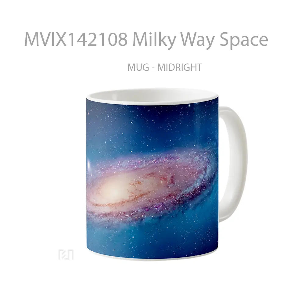Mug Milky Way Space Gelas Keramik Unik - All-side / Desain
