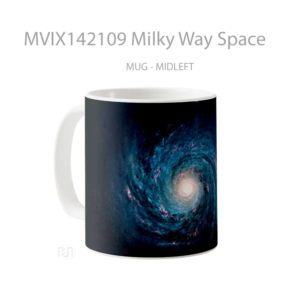 Mug Milky Way Space Gelas Keramik Unik - All-side / Desain