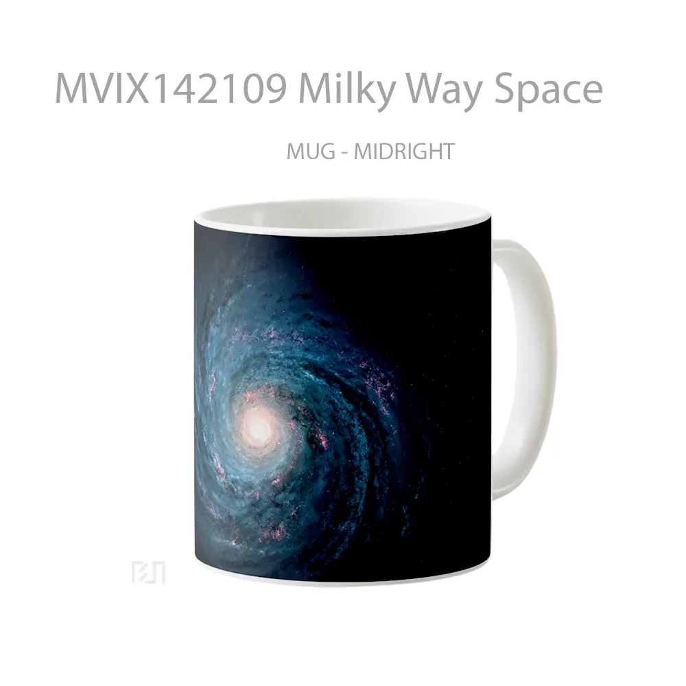 Mug Milky Way Space Gelas Keramik Unik - All-side / Desain