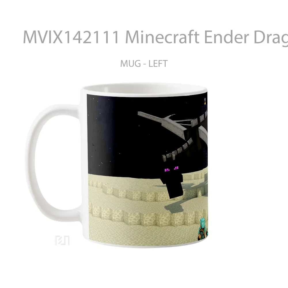 Mug Minecraft Ender Dragon Gelas Keramik Unik - All-side / Desain