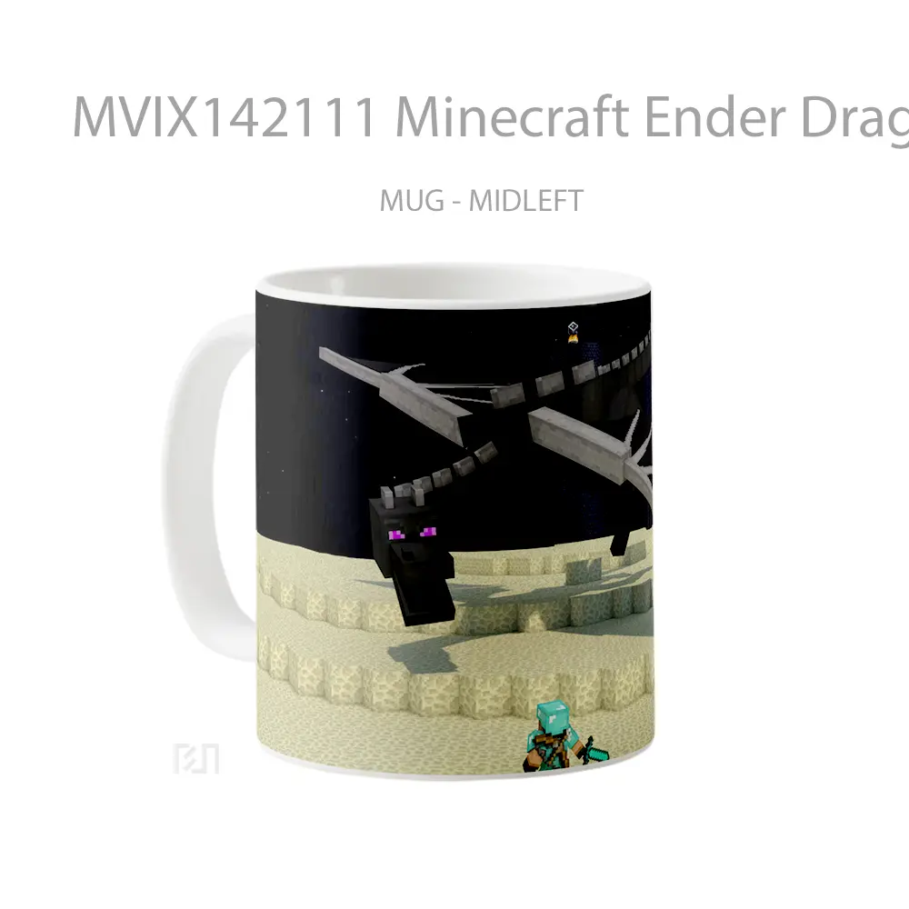 Mug Minecraft Ender Dragon Gelas Keramik Unik - All-side / Desain