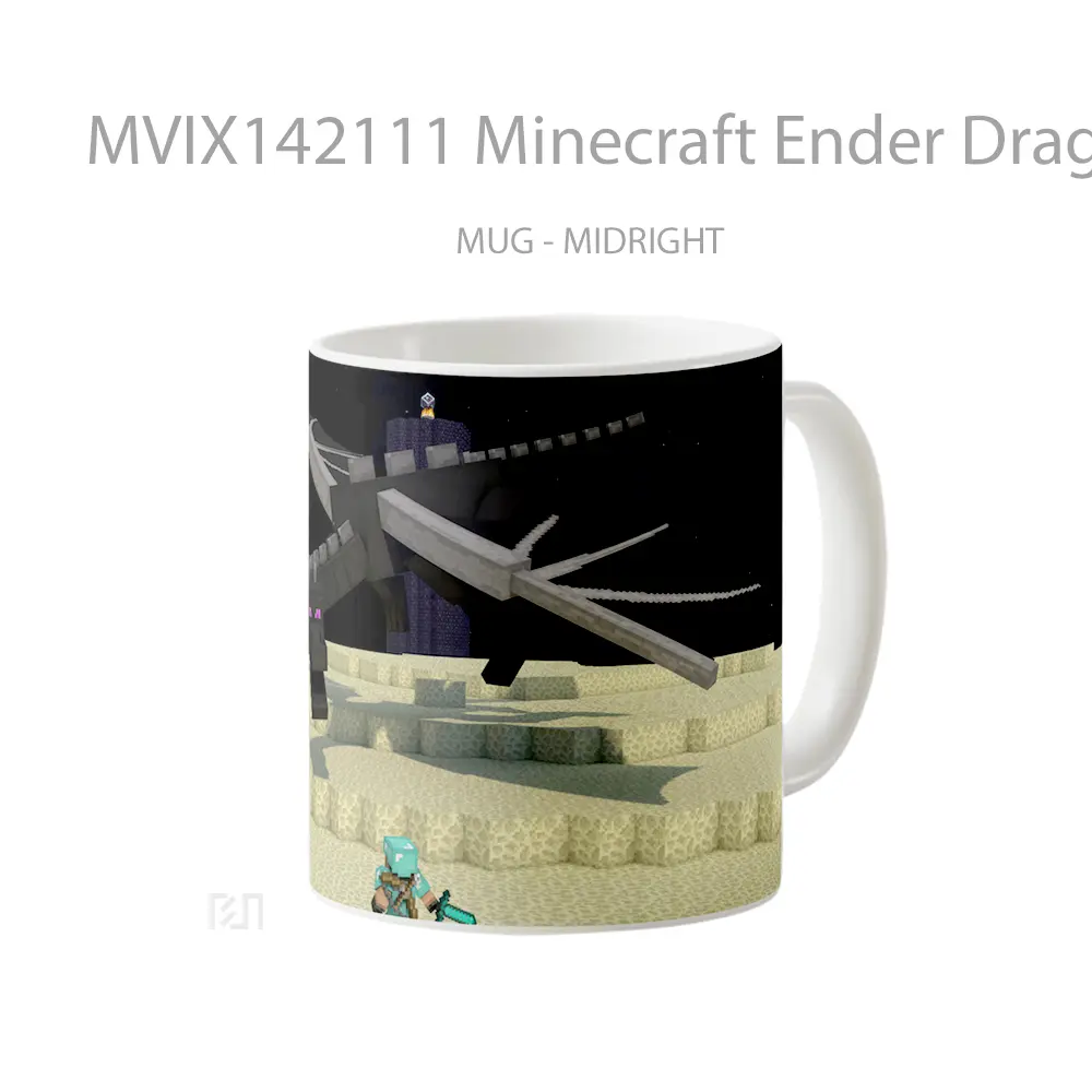 Mug Minecraft Ender Dragon Gelas Keramik Unik - All-side / Desain