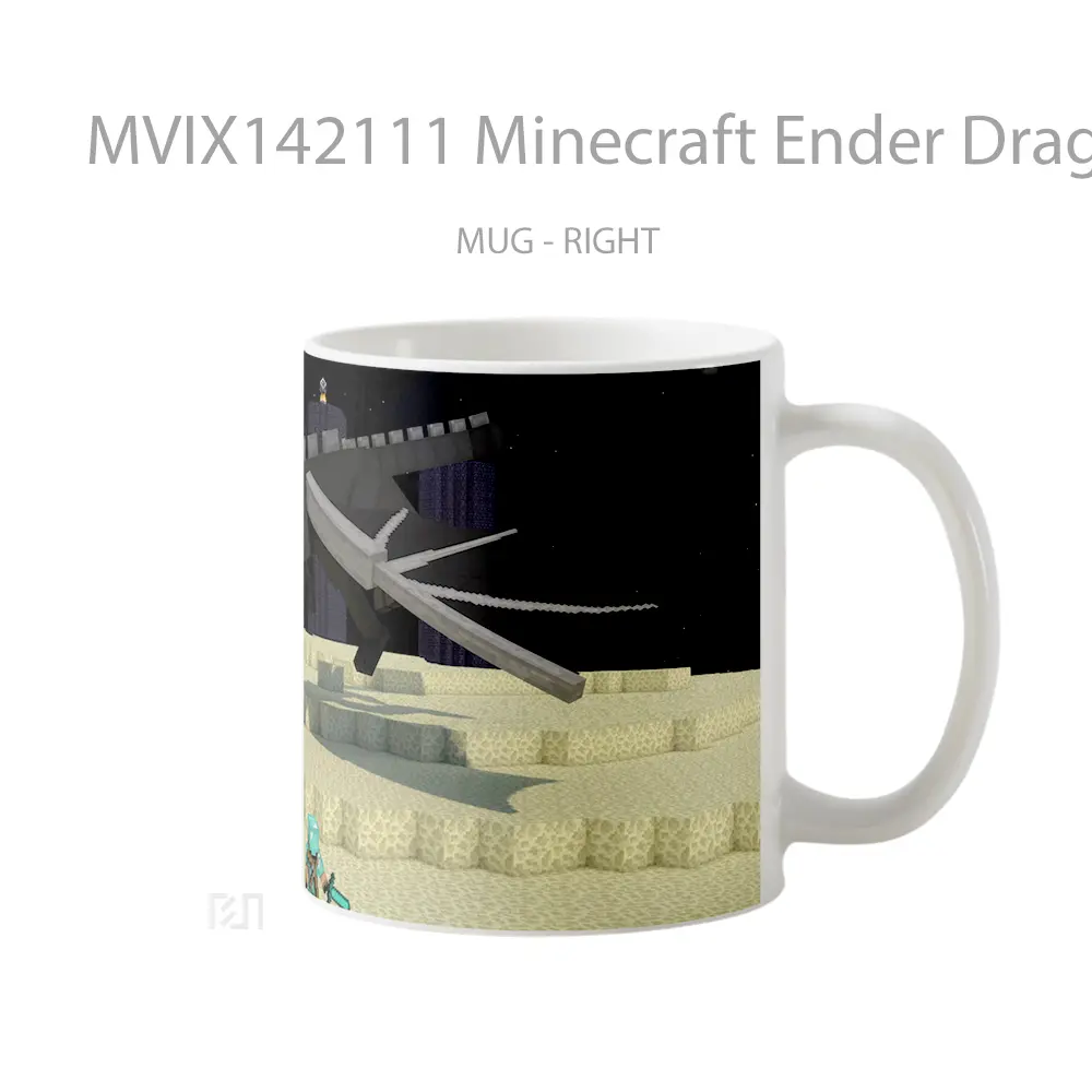 Mug Minecraft Ender Dragon Gelas Keramik Unik - All-side / Desain