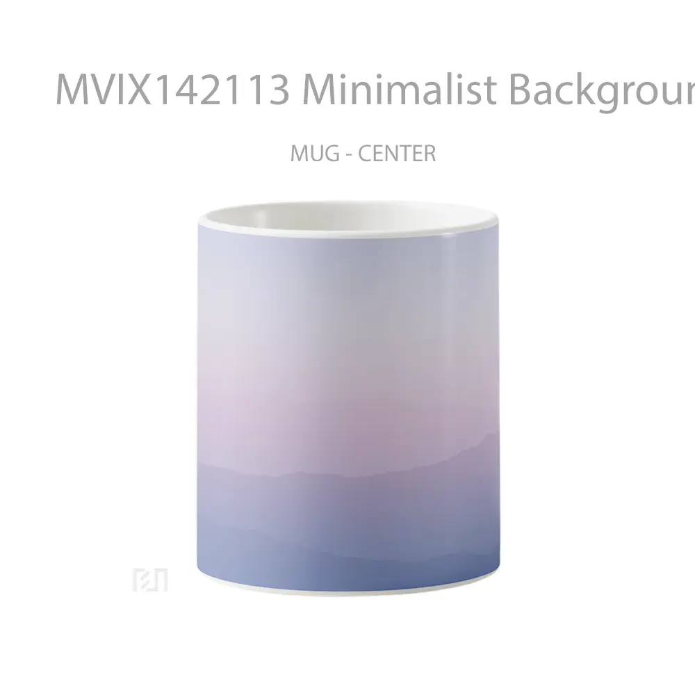 Mug Minimalist Background Morning Breeze Digital Art Gelas Keramik Unik