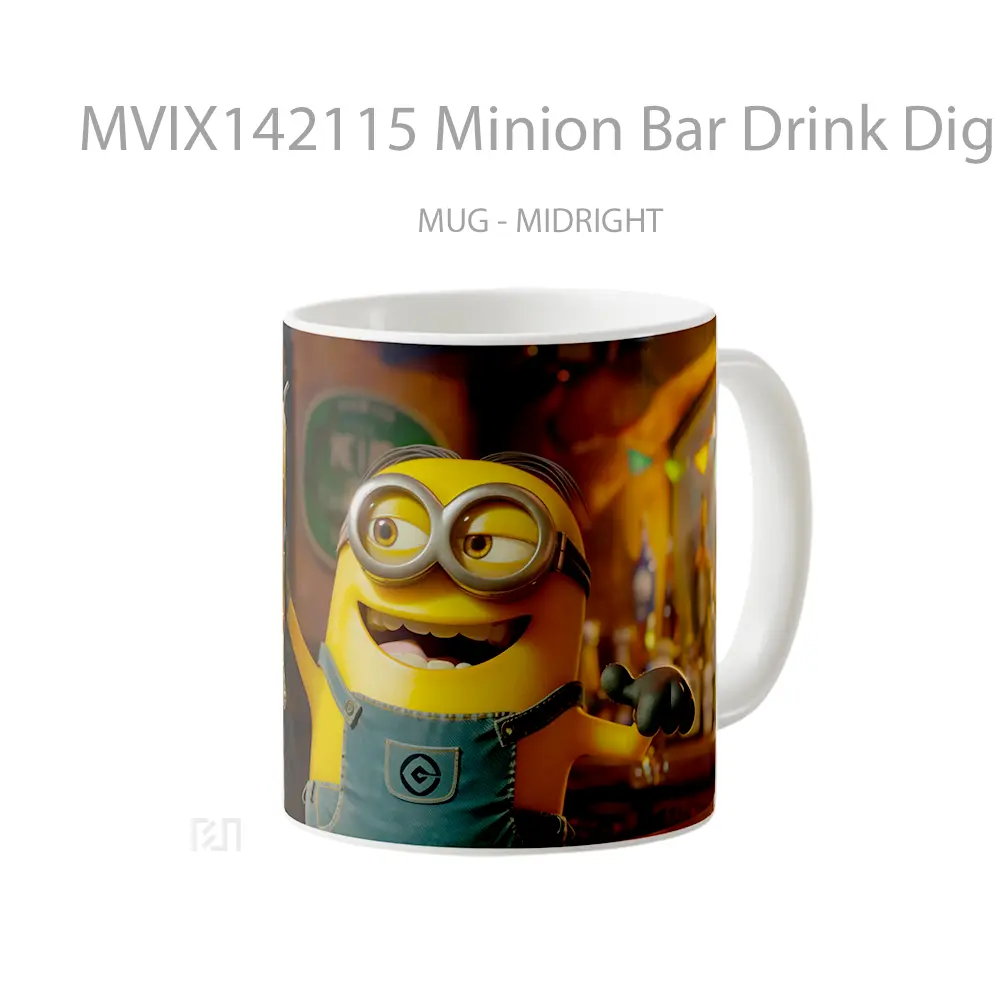 Mug Minion Bar Drink Digital Art Gelas Keramik Unik - All-side / Desain