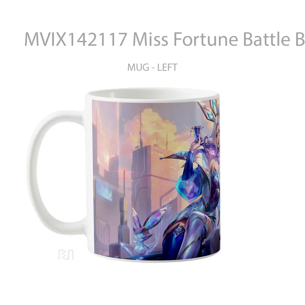 Mug Miss Fortune Battle Bunny Prestige Lol Wild Rift Skin Splash A Cangkir Gamer - All-side / Desain