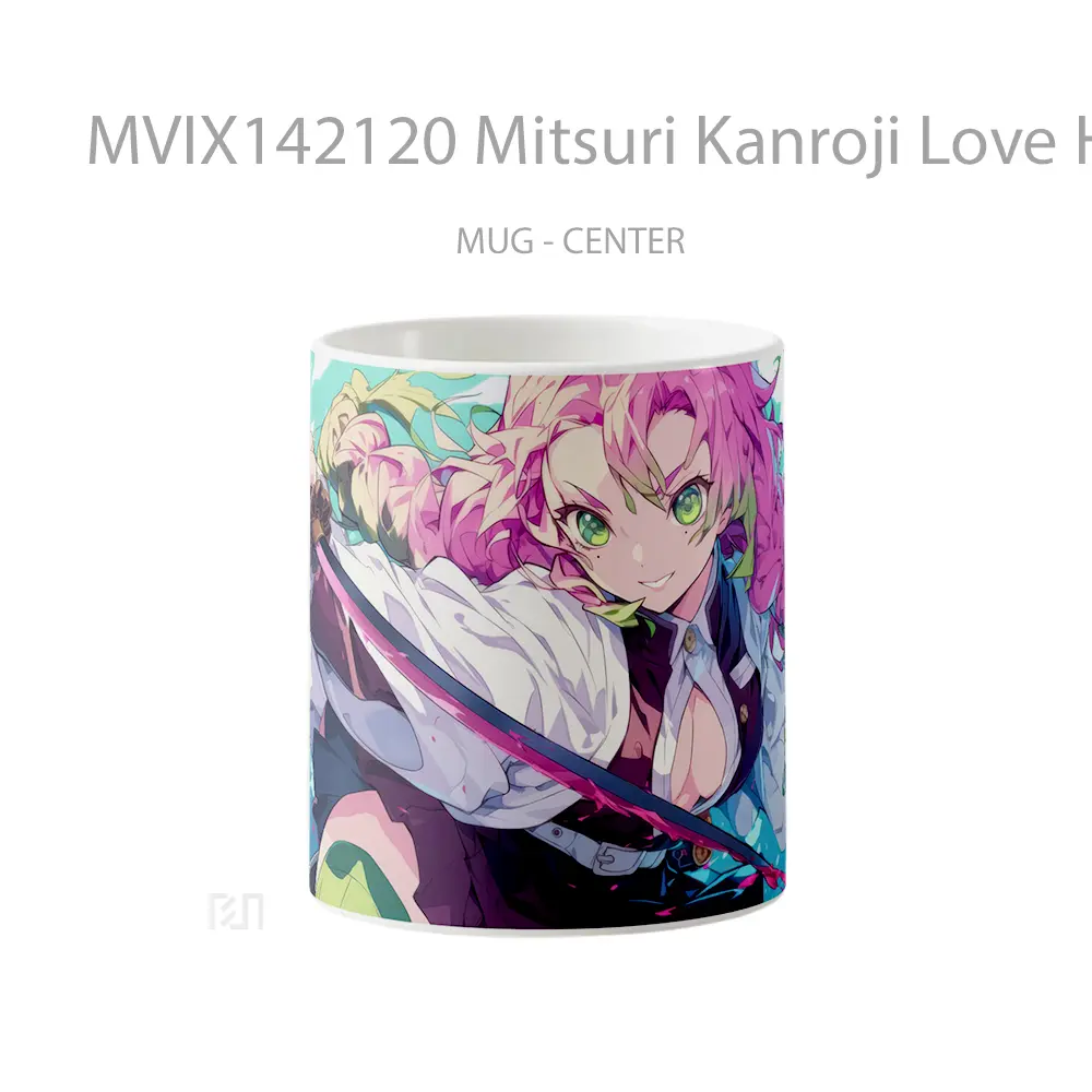 Mug Mitsuri Kanroji Love Hashira Demon Slayer Gelas Keramik Unik