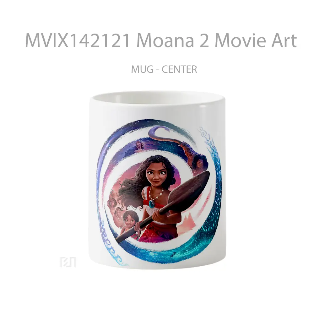 Mug Moana 2 Movie Art Gelas Keramik Unik