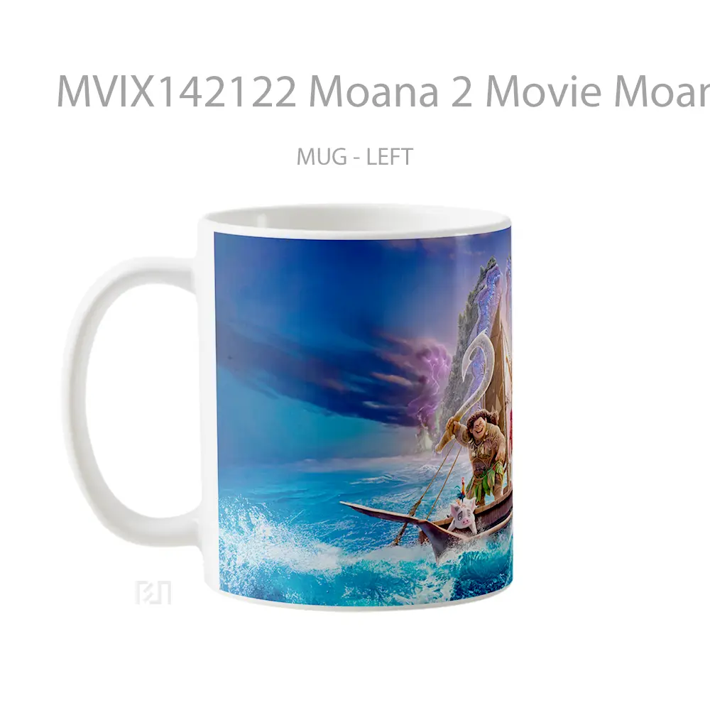 Mug Moana 2 Movie Moana And Maui Gelas Keramik Unik - All-side / Desain