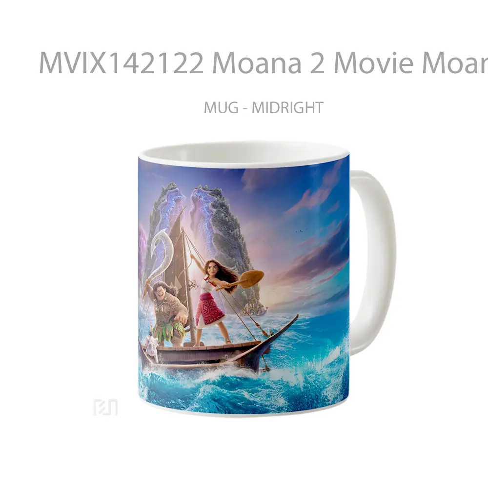Mug Moana 2 Movie Moana And Maui Gelas Keramik Unik - All-side / Desain
