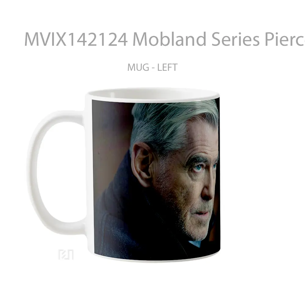 Mug Mobland Series Pierce Brosnan Gelas Keramik Unik - All-side / Desain