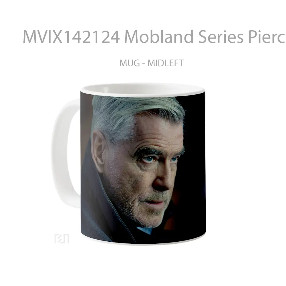 Mug Mobland Series Pierce Brosnan Gelas Keramik Unik - All-side / Desain