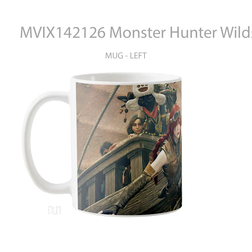 Mug Monster Hunter Wilds Characte Gelas Keramik Unik - All-side / Desain