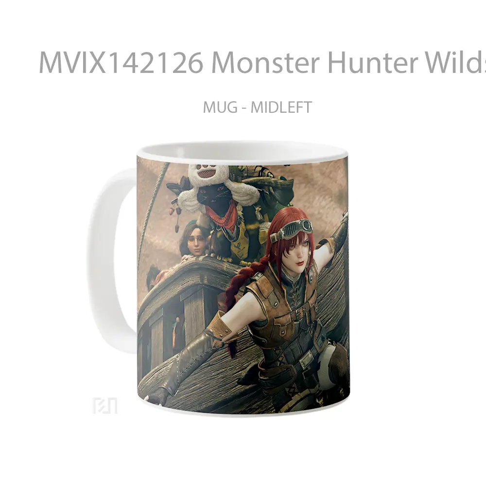 Mug Monster Hunter Wilds Characte Gelas Keramik Unik - All-side / Desain