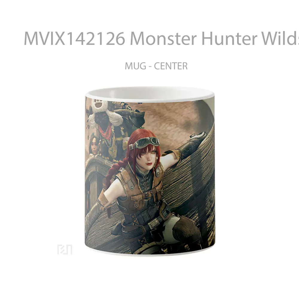 Mug Monster Hunter Wilds Characte Gelas Keramik Unik