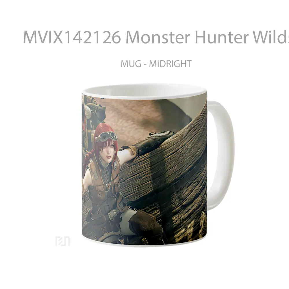 Mug Monster Hunter Wilds Characte Gelas Keramik Unik - All-side / Desain