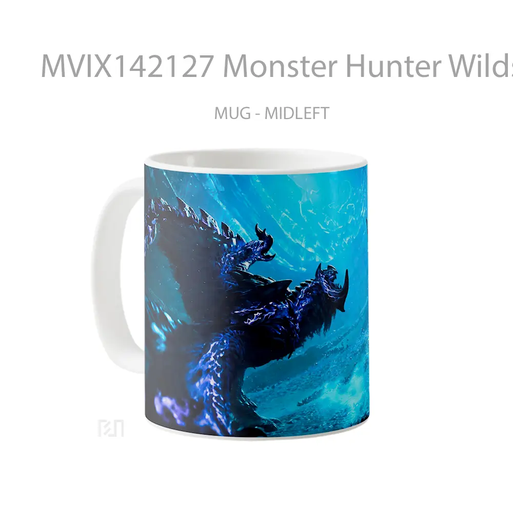 Mug Monster Hunter Wilds Drago Gelas Keramik Unik - All-side / Desain