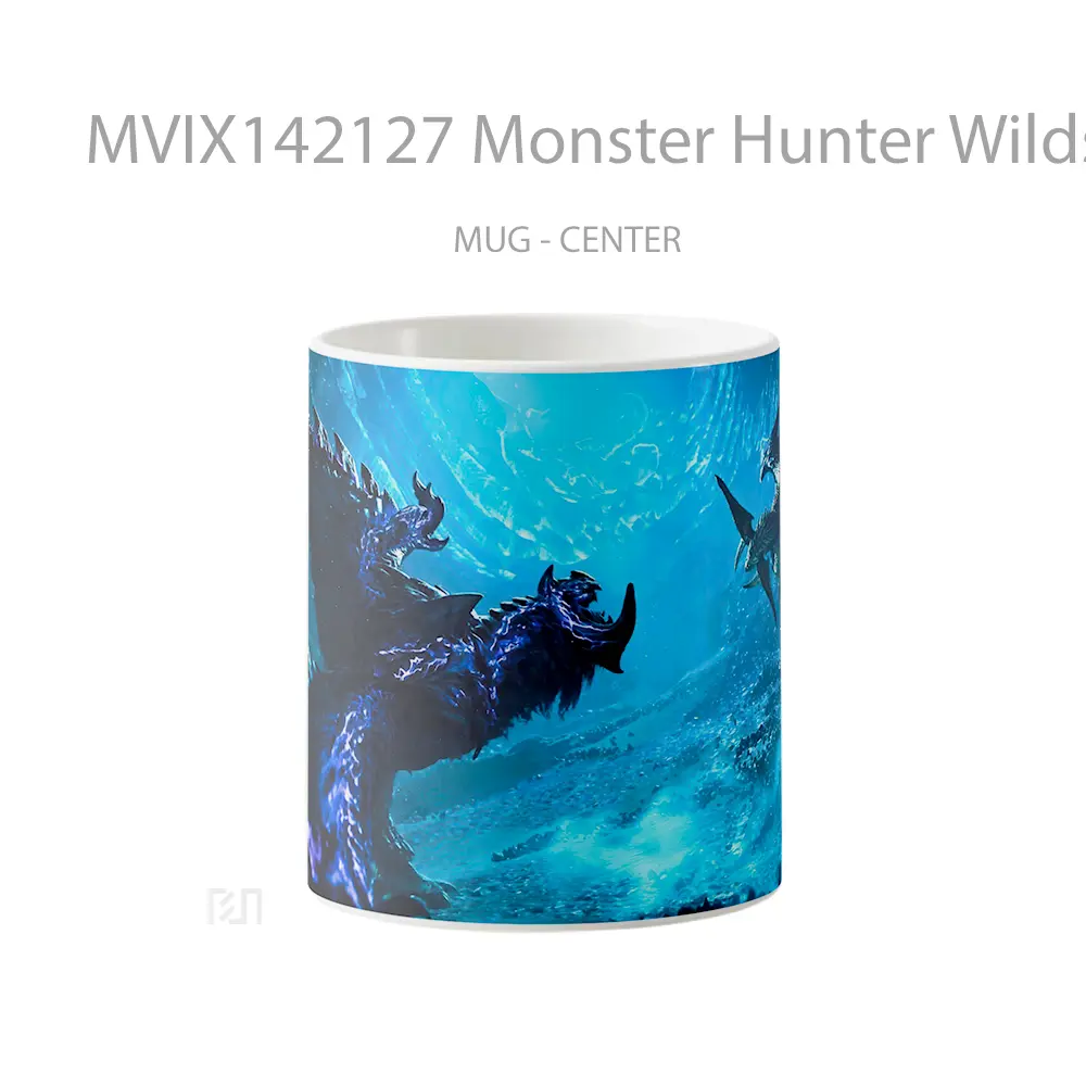 Mug Monster Hunter Wilds Drago Gelas Keramik Unik