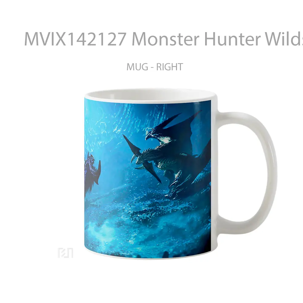 Mug Monster Hunter Wilds Drago Gelas Keramik Unik - All-side / Desain