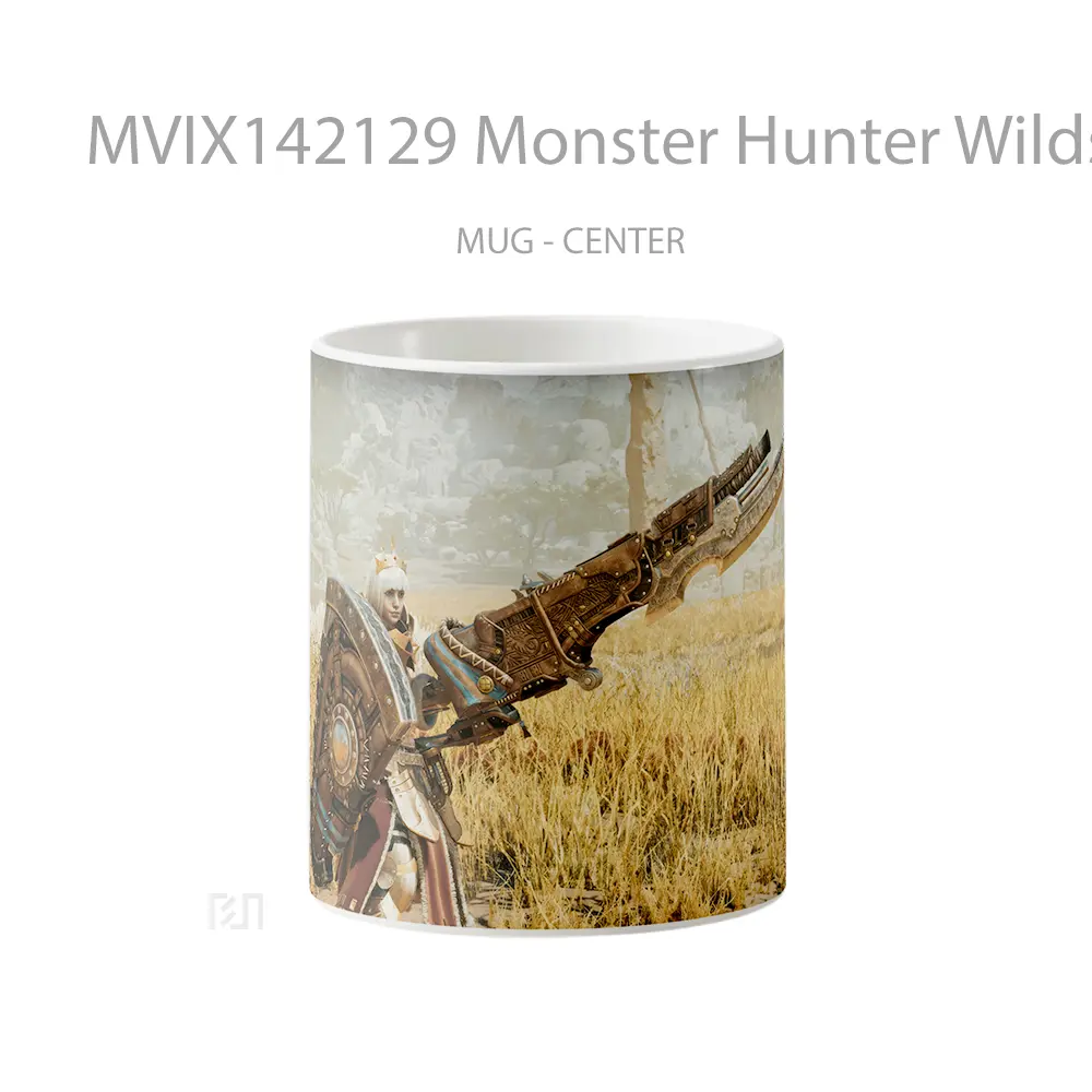 Mug Monster Hunter Wilds Gunlance Gelas Keramik Unik