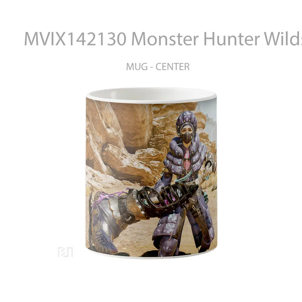 Mug Monster Hunter Wilds Hammer Gelas Keramik Unik