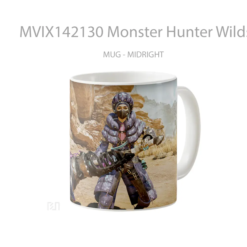 Mug Monster Hunter Wilds Hammer Gelas Keramik Unik - All-side / Desain