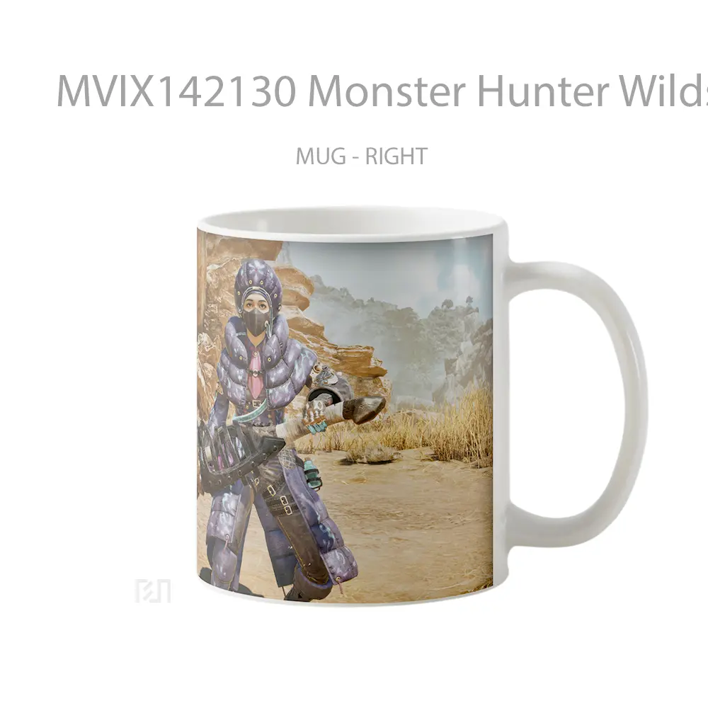 Mug Monster Hunter Wilds Hammer Gelas Keramik Unik - All-side / Desain