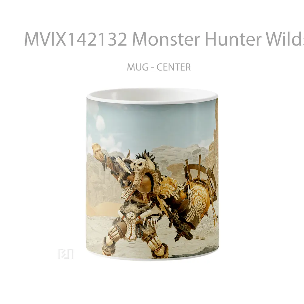 Mug Monster Hunter Wilds Hunting Horn Gelas Keramik Unik