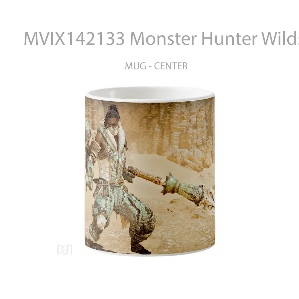 Mug Monster Hunter Wilds Insect Glaive Gelas Keramik Unik