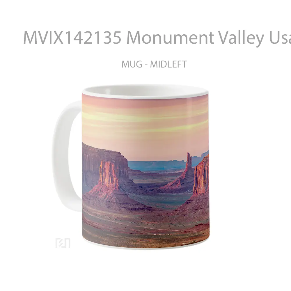 Mug Monument Valley Usa Nature Scenery Gelas Keramik Unik - All-side / Desain