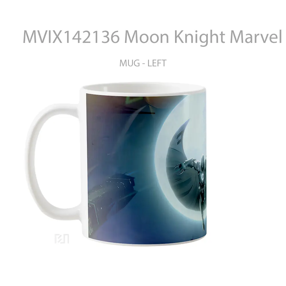 Mug Moon Knight Marvel Rival Gelas Superhero - All-side / Desain