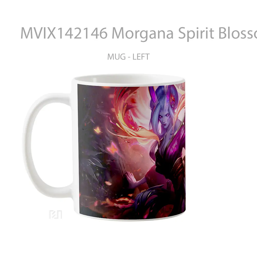 Mug Morgana Spirit Blossom Exalted Skin Lol Splash Art Cangkir Gamer - All-side / Desain