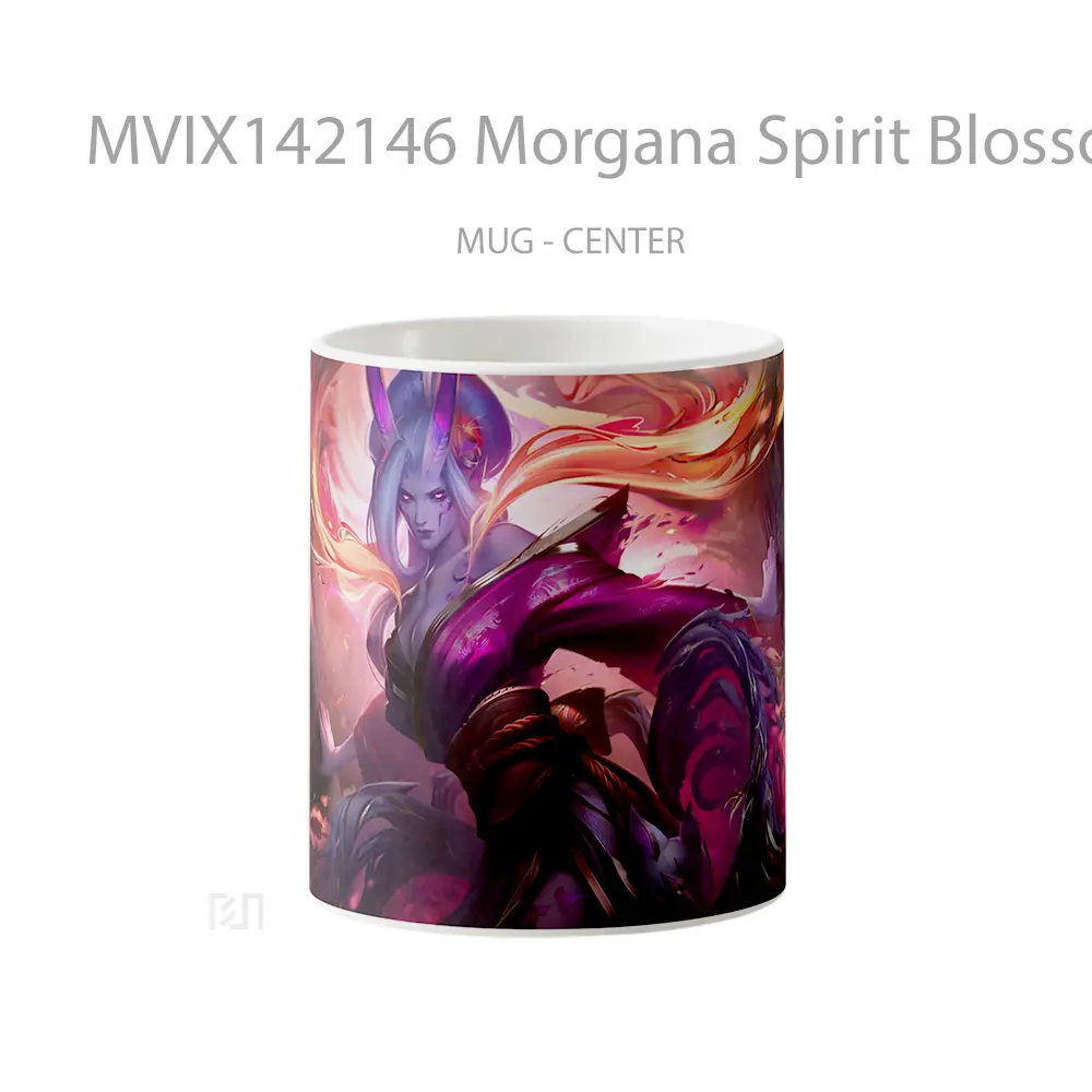 Mug Morgana Spirit Blossom Exalted Skin Lol Splash Art Cangkir Gamer