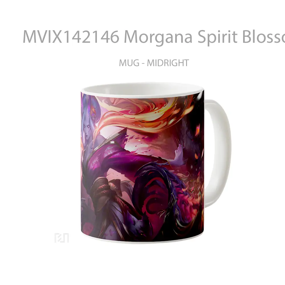 Mug Morgana Spirit Blossom Exalted Skin Lol Splash Art Cangkir Gamer - All-side / Desain