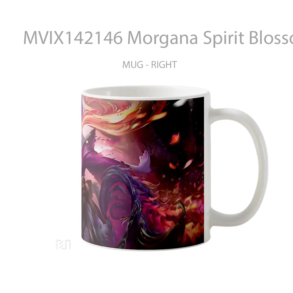 Mug Morgana Spirit Blossom Exalted Skin Lol Splash Art Cangkir Gamer - All-side / Desain