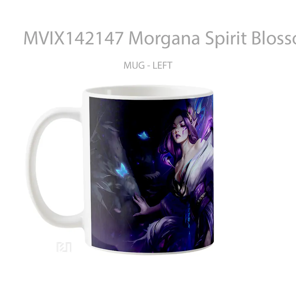 Mug Morgana Spirit Blossom Skin Lol Splash Art Cangkir Gamer - All-side / Desain