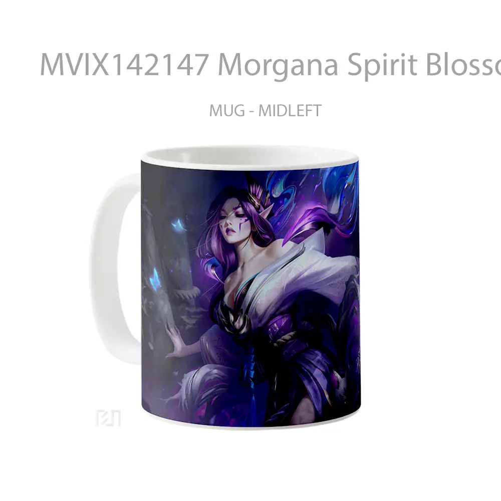 Mug Morgana Spirit Blossom Skin Lol Splash Art Cangkir Gamer - All-side / Desain