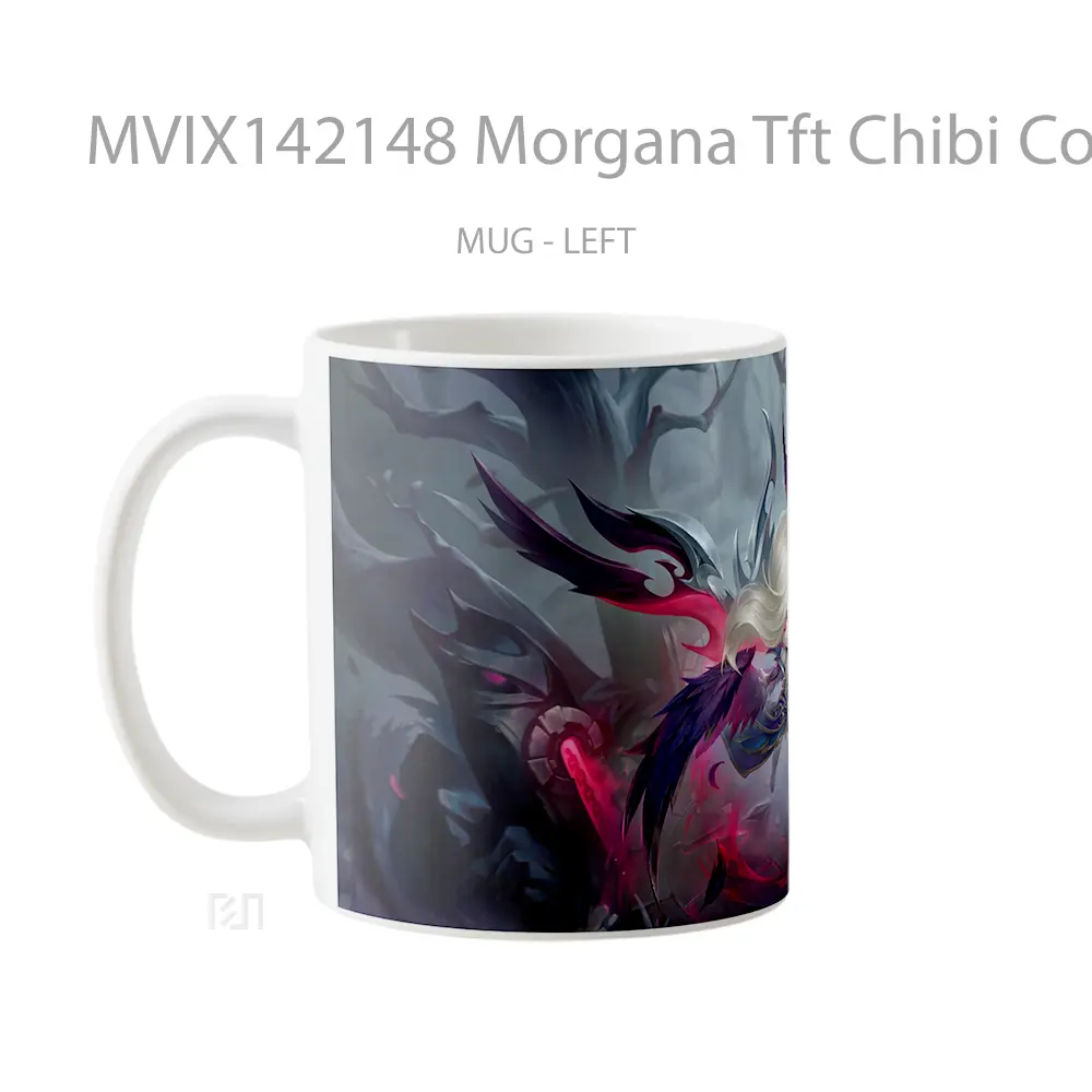Mug Morgana Tft Chibi Coven Gelas Keramik Unik - All-side / Desain