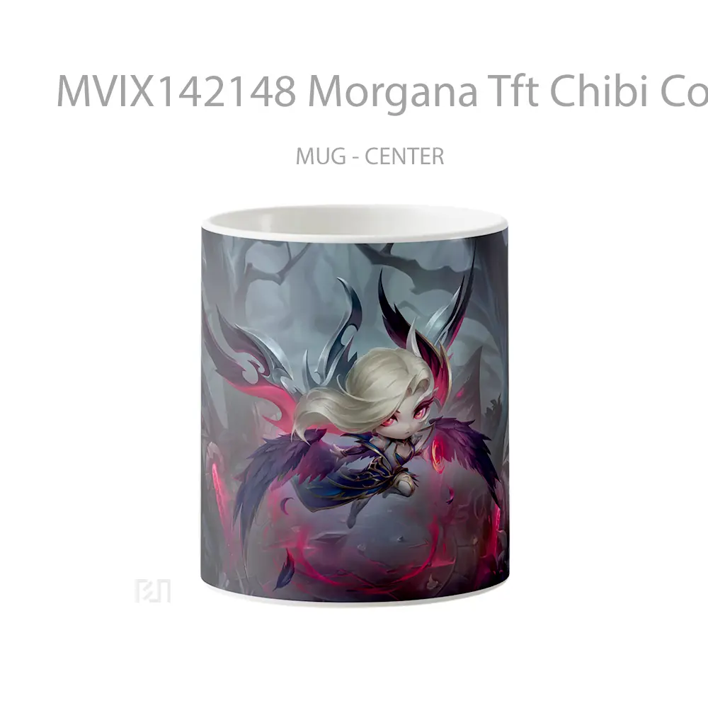 Mug Morgana Tft Chibi Coven Gelas Keramik Unik