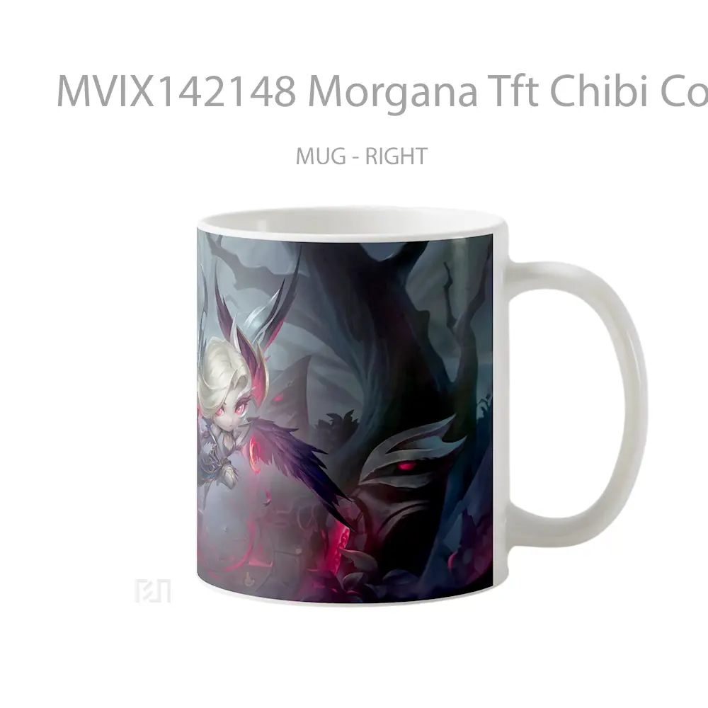 Mug Morgana Tft Chibi Coven Gelas Keramik Unik - All-side / Desain