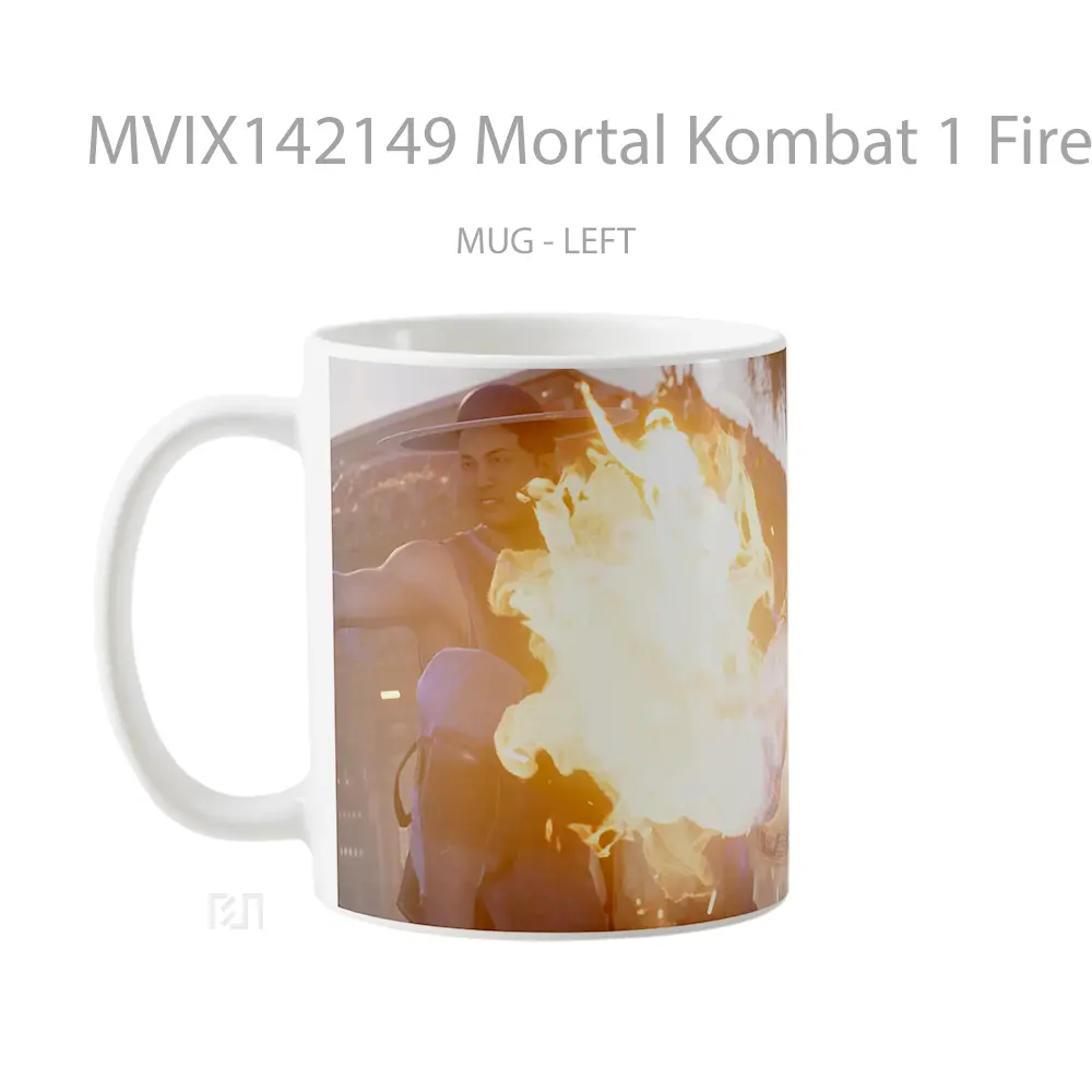 Mug Mortal Kombat 1 Fire God Liu Kang Gelas Keramik Unik - All-side / Desain