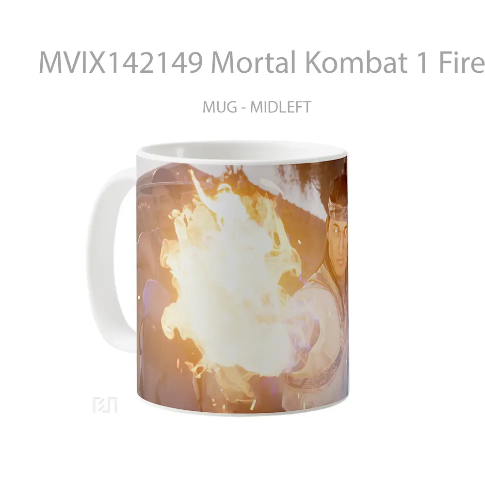 Mug Mortal Kombat 1 Fire God Liu Kang Gelas Keramik Unik - All-side / Desain