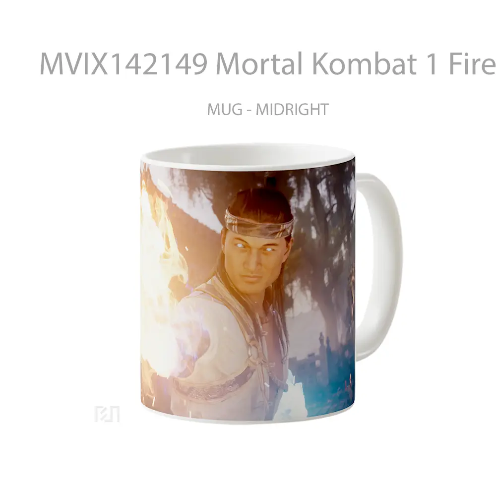 Mug Mortal Kombat 1 Fire God Liu Kang Gelas Keramik Unik - All-side / Desain