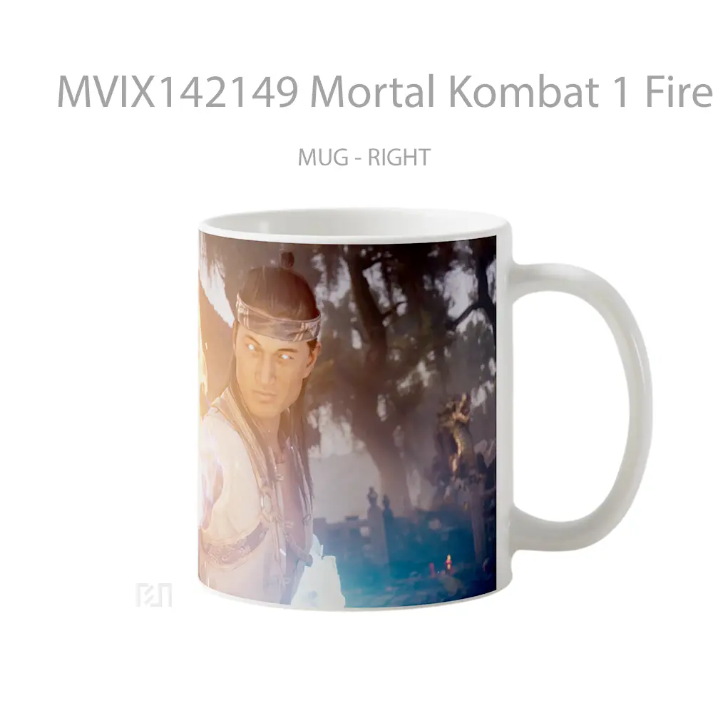 Mug Mortal Kombat 1 Fire God Liu Kang Gelas Keramik Unik - All-side / Desain