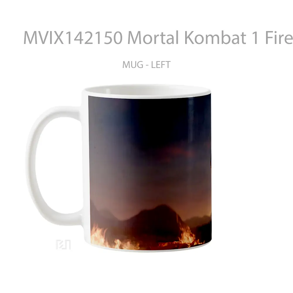 Mug Mortal Kombat 1 Fire God Liu Kang Gelas Keramik Unik - All-side / Desain