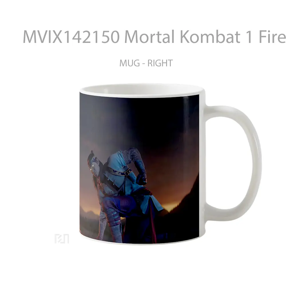 Mug Mortal Kombat 1 Fire God Liu Kang Gelas Keramik Unik - All-side / Desain